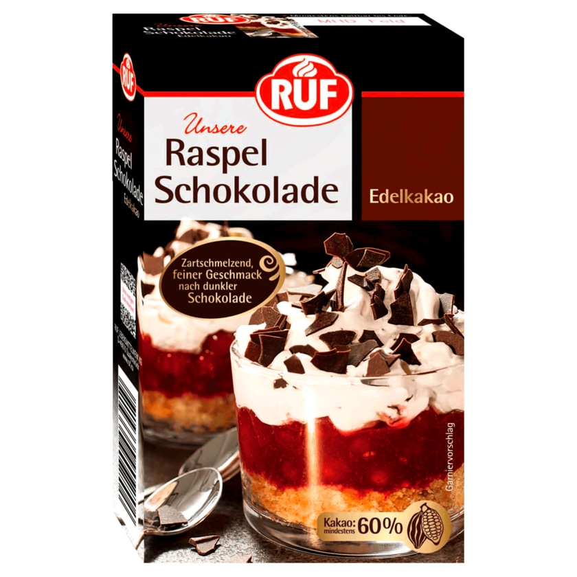 Ruf Raspel-Schokolade Edelkakao 100g